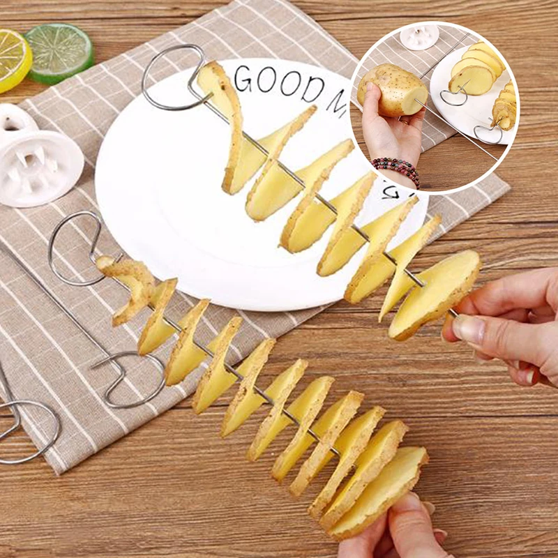 1Pcs Practical Potato Spiral Cutter Manual Slicer Spiral French Fry Cutter Potato Tower Making Twist Shredder Kitchen Supplies
1Pcs Practical Potato Spiral Cutter Manual Slicer Spiral French Fry Cutter Potato Tower Making Twist Shredder Kitchen Supplies