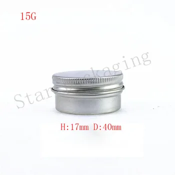 100pc 15g Aluminum Cream Jar Metal Cosmetics Silver Container Jar Screw Lid 15cc Aluminum Empty Packaged Bottles DIY Tea Pot Tin 
100pc 15g Aluminum Cream Jar Metal Cosmetics Silver Container Jar Screw Lid 15cc Aluminum Empty Packaged Bottles DIY Tea Pot Tin