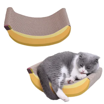 1pc Banana Shaped Corrugated Cat Scratch Board Cat Supplies Cat Kitten Scratching Board Scratch Play Toy (Yellow)
1pc Banana Shaped Corrugated Cat Scratch Board Cat Supplies Cat Kitten Scratching Board Scratch Play Toy (Yellow)