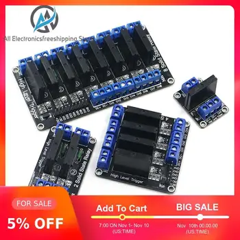 1 2 4 8 Channel 5V DC Relay Module Solid State High Level SSR AVR DSP G3MB-202P Relay for Arduino
1 2 4 8 Channel 5V DC Relay Module Solid State High Level SSR AVR DSP G3MB-202P Relay for Arduino