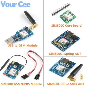 SIM800C Development Board SIM800 Core Board Quad-band GSM/GPRS IOT Wireless Communication Wireless Transceiver With Bluetooth
SIM800C Development Board SIM800 Core Board Quad-band GSM/GPRS IOT Wireless Communication Wireless Transceiver With Bluetooth