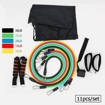 11pcs Yoga Band Tube Resistance Bands Set Fitness Elastic Rubber Band Training Workout Expander Pull Rope Gym Fitness Equipment
11pcs Yoga Band Tube Resistance Bands Set Fitness Elastic Rubber Band Training Workout Expander Pull Rope Gym Fitness Equipment