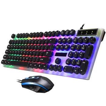 Willkey G21 Keyboard Mouse Set Colorful Backlit Standard 104 keys Wired USB Ergonomic Office Gaming Keyboards and Mouse
Willkey G21 Keyboard Mouse Set Colorful Backlit Standard 104 keys Wired USB Ergonomic Office Gaming Keyboards and Mouse
