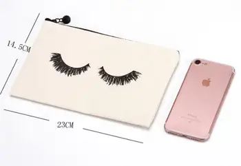 23cmx14.5cm Large canvas Eye Lashes Printed Woman Drawstring Makeup Bag Zipper Clutch Bag Cosmetic Organizer #638
23cmx14.5cm Large canvas Eye Lashes Printed Woman Drawstring Makeup Bag Zipper Clutch Bag Cosmetic Organizer #638