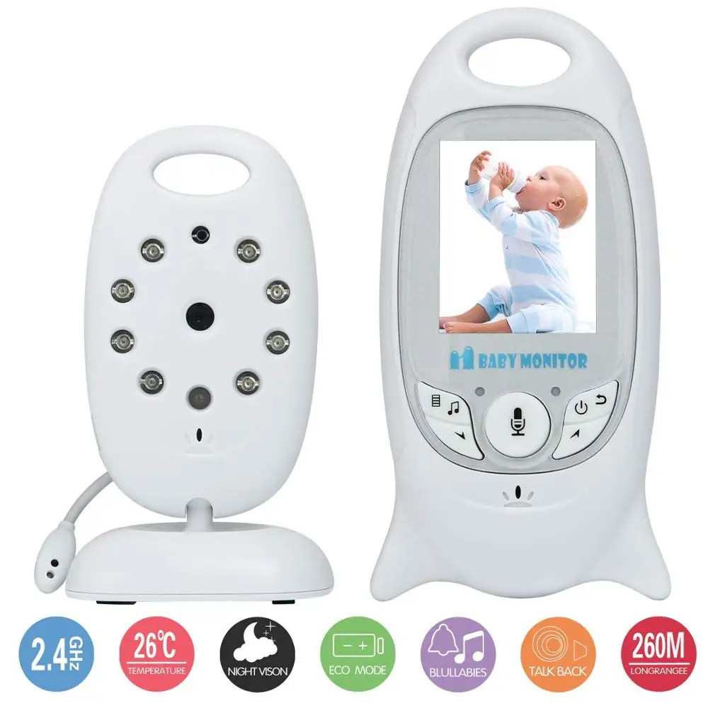Radio Nanny baby monitors 2.0 inch TFT LCD Baby Intercom Temperature Monitor 8 Lullabies IR Night vision
Radio Nanny baby monitors 2.0 inch TFT LCD Baby Intercom Temperature Monitor 8 Lullabies IR Night vision