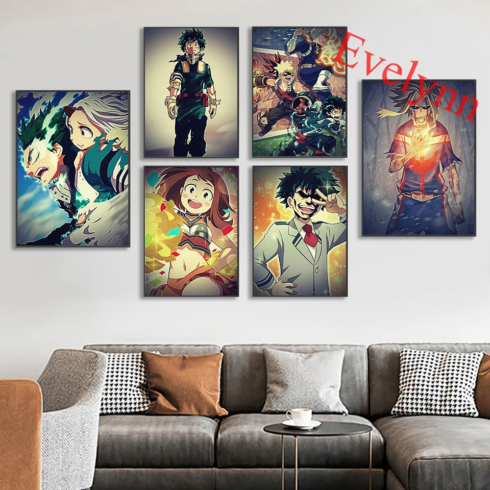 My Hero Academia Anime Cartoon Posters Modern Living Room Home Wall Art Canvas Picture Children room Decor Prints Painting
My Hero Academia Anime Cartoon Posters Modern Living Room Home Wall Art Canvas Picture Children room Decor Prints Painting