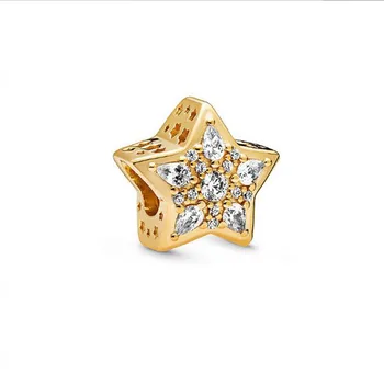 Authentic 925 Sterling Silver Bead Creative Five Pointed Star Shining Beads Fit Original Pandora Bracelet For Women Diy Jewelry
Authentic 925 Sterling Silver Bead Creative Five Pointed Star Shining Beads Fit Original Pandora Bracelet For Women Diy Jewelry