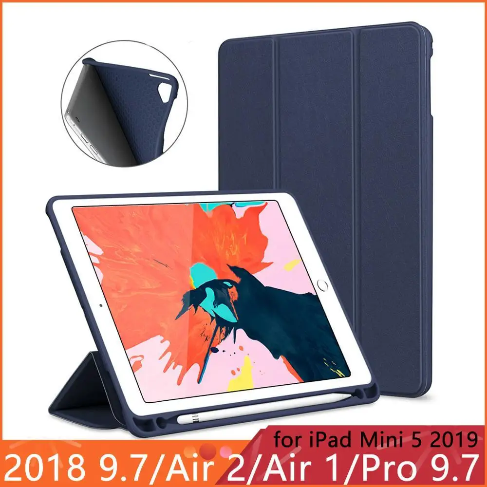 For iPad 2018 Case Pencil Holder Funda for iPad 6th Generation / Air 2 / Air 1 / Pro 9.7 / iPad Mini 5 2019 Case Smart Cover
For iPad 2018 Case Pencil Holder Funda for iPad 6th Generation / Air 2 / Air 1 / Pro 9.7 / iPad Mini 5 2019 Case Smart Cover