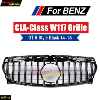 

For Mercedes CLA W117 C117 X117 Sports Front GRS Grille Grill Grills ABS Black CLA200 CLA180 CLA250 Direct 1:1 Replacement 14-18