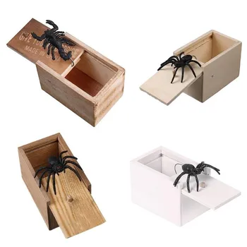 Novelty Prank Scare Wooden Spider Box April Fool's Day Surprise Practical Joke Trick Kids Funny Gift 
Novelty Prank Scare Wooden Spider Box April Fool's Day Surprise Practical Joke Trick Kids Funny Gift