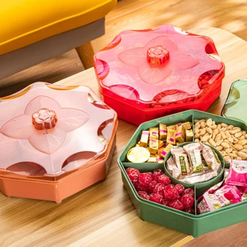 Pattern Rotation 2-layer Petal Candy Box Nut Case Snack Storage Box Container Living Room Rotating Fruit Plate Desktop Organizer
Pattern Rotation 2-layer Petal Candy Box Nut Case Snack Storage Box Container Living Room Rotating Fruit Plate Desktop Organizer
