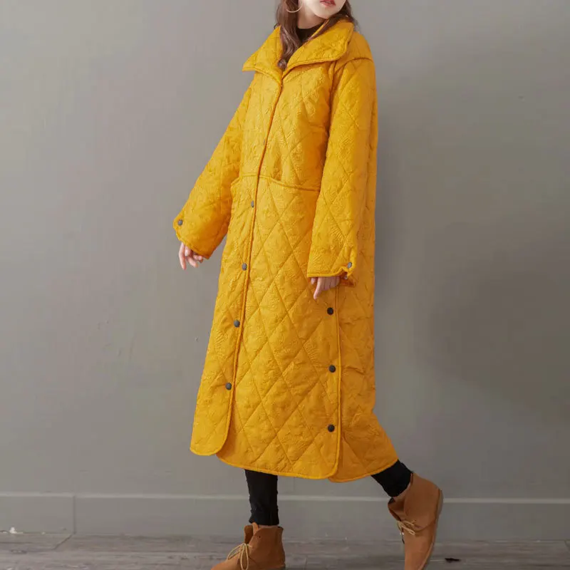 Mo chen Pool 2018 Winter Style Wave Pattern Solid Color Windproof Material Literature And Art Highlord WOMEN'S Cotton Padded Clo
Mo chen Pool 2018 Winter Style Wave Pattern Solid Color Windproof Material Literature And Art Highlord WOMEN'S Cotton Padded Clo