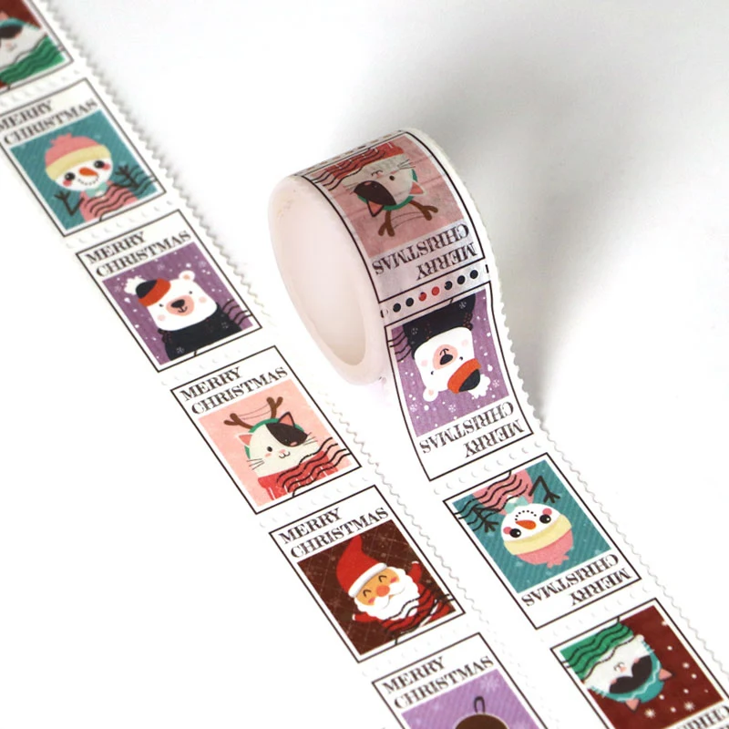 X1 roll 25mm x 3m stamp Merry Christmas design DIY Adhesive Tape for Scrapbooking decoration masking kawaii washi tapes
X1 roll 25mm x 3m stamp Merry Christmas design DIY Adhesive Tape for Scrapbooking decoration masking kawaii washi tapes