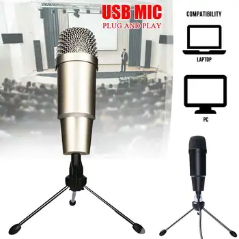 USB Condenser Microphone Kit With Tripod Stand Microfone Cardioid Studio Recording Live KTV Karaoke Microphone for PC Computer
USB Condenser Microphone Kit With Tripod Stand Microfone Cardioid Studio Recording Live KTV Karaoke Microphone for PC Computer