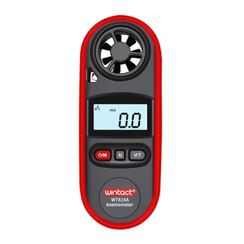 Anemometer Portable Anemometro NTC Thermometer WT816A Wind Speed Gauge Meter Windmeter 30m/s LCD Digital Hand-held Anemometer
Anemometer Portable Anemometro NTC Thermometer WT816A Wind Speed Gauge Meter Windmeter 30m/s LCD Digital Hand-held Anemometer