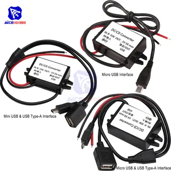 DC-DC DC 8 -50V 12V/24V/36V/48V to 5V 3A 15W Step Down Power Supply Buck Converter Module Micro USB Mini USB Female USB for Car
DC-DC DC 8 -50V 12V/24V/36V/48V to 5V 3A 15W Step Down Power Supply Buck Converter Module Micro USB Mini USB Female USB for Car