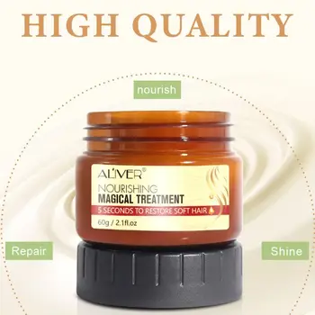 60ml Magical Hair Treatment Mask 5 Seconds Repairs Damage Restore Soft Hairs for All Types Keratin Scalp
60ml Magical Hair Treatment Mask 5 Seconds Repairs Damage Restore Soft Hairs for All Types Keratin Scalp