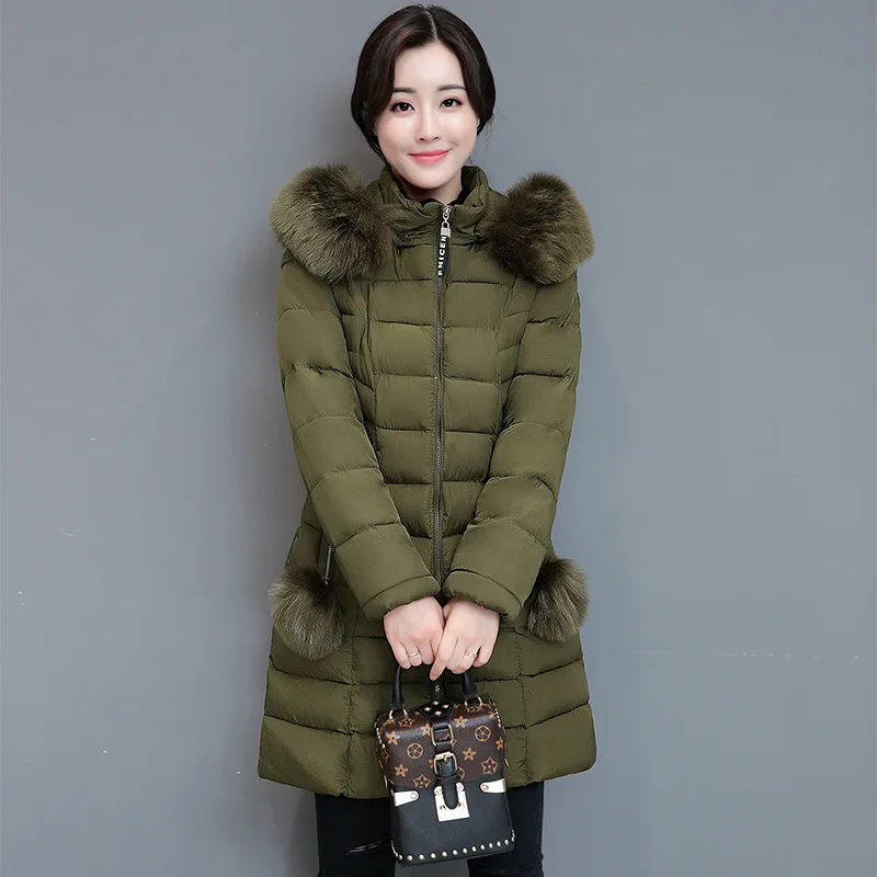 Winter Jacket Women Parkas Mujer Casual Padded Long Jacket + Fur Hooded Elegant Ladies Thick Warm Parka LW770
Winter Jacket Women Parkas Mujer Casual Padded Long Jacket + Fur Hooded Elegant Ladies Thick Warm Parka LW770
