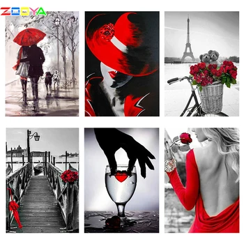 ZOOYA Round Diamond Painting 5D Embroidery Diamond Mosaic Pattern Rhinestone Painting Home Decor Couple Lovers Red Umbrella R331 
ZOOYA Round Diamond Painting 5D Embroidery Diamond Mosaic Pattern Rhinestone Painting Home Decor Couple Lovers Red Umbrella R331