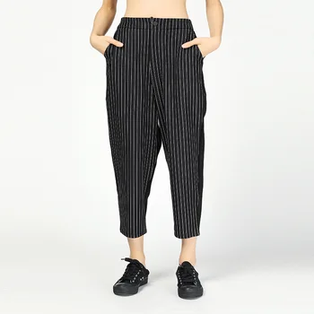 LANMREM Striped Stitching Solid Color Elastic Waist Straight Nine Pants Casual Fashion Plus Woman 2020 Spring Winter New TC1033
LANMREM Striped Stitching Solid Color Elastic Waist Straight Nine Pants Casual Fashion Plus Woman 2020 Spring Winter New TC1033