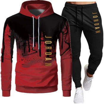 2 pieces of sportswear men's hooded sweatshirt + pantsPullover hooded sportswear suit fashion casual men's size S-4XL
2 pieces of sportswear men's hooded sweatshirt + pantsPullover hooded sportswear suit fashion casual men's size S-4XL