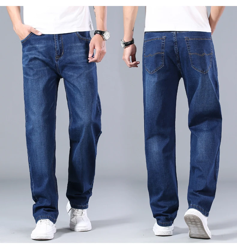 Mens Thin leg Loose Jeans Classic Mens Thin leg Loose Jeans Classic