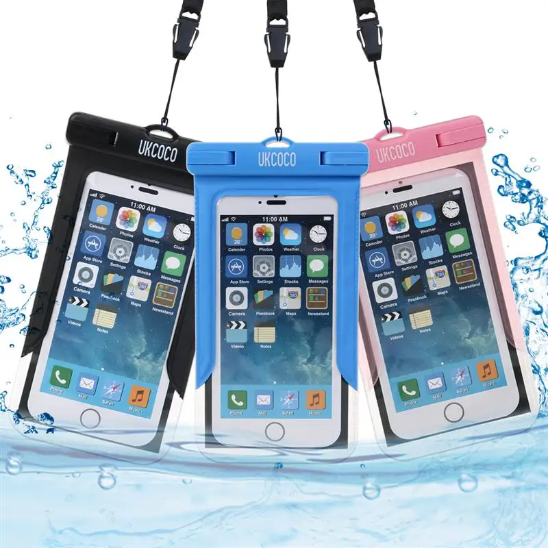UKCOCO Waterproof Bag for Outdoor Activities iPhone 8 Plus/6S/6S Plus/6/6 Plus/SE/ Galaxy S7/S6/ Note 5/4 / HTC 10/ LG G5 | Спорт и