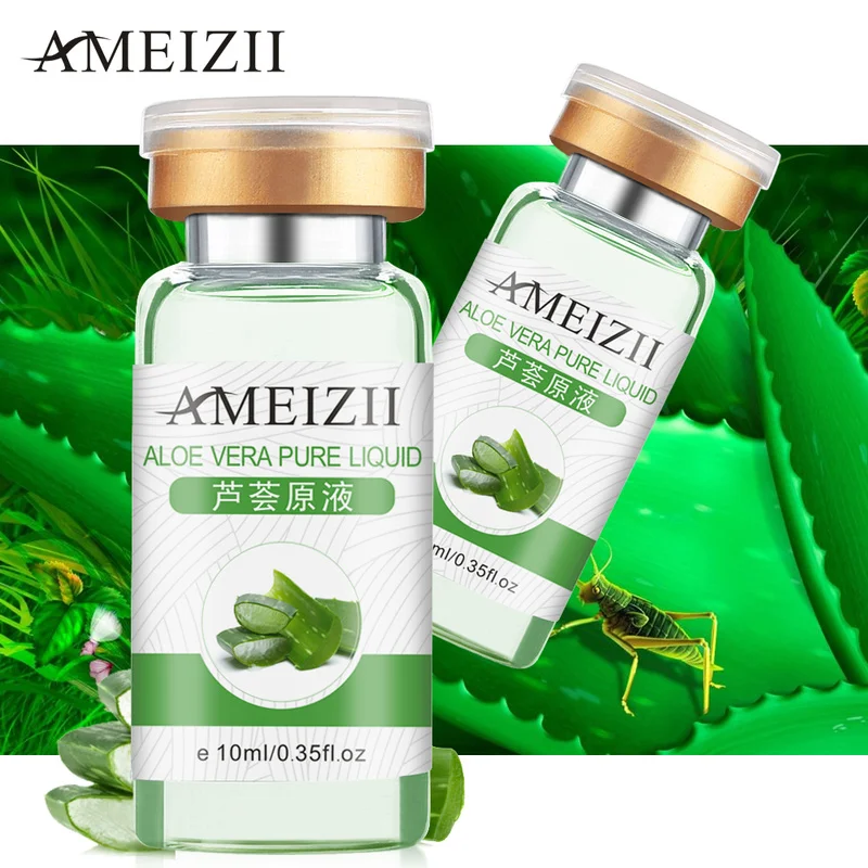 Aloe Natural Face Collagen Serum Anti Wrinkle Aging in Facial Suncream Hyaluronic Acid rich in Vitamin Skin Care Essence TSLM2