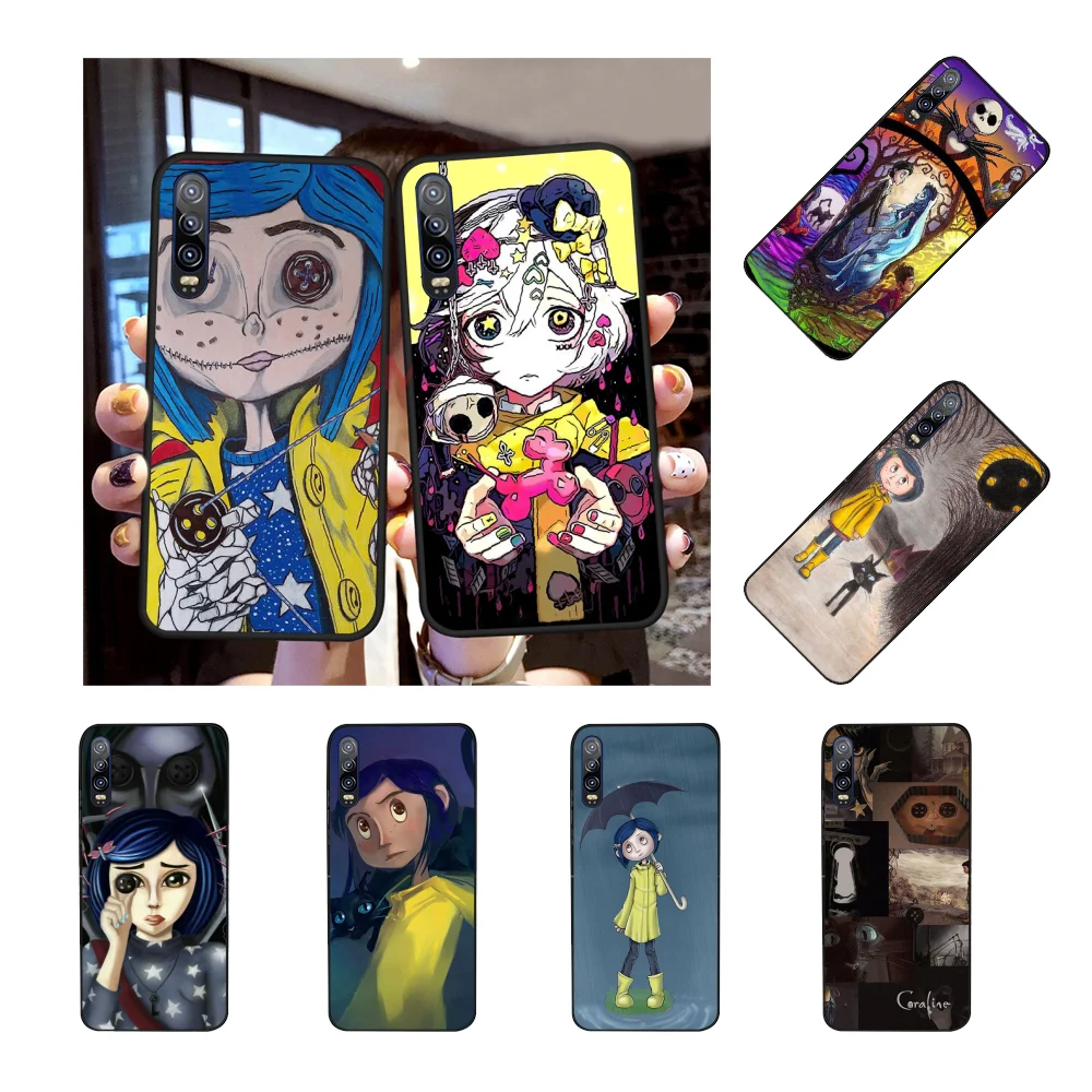 NBDRUICAI фильм Coraline черный мягкий чехол для телефона Huawei P30 P20 P10 P9 P8 Mate 20 10 Pro Lite |