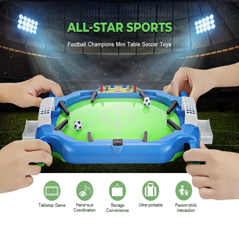 Mini Football Board Match Game Kit Tabletop Soccer Toys For Kids adults matching pinball Interactive couple Portable Table Games
Mini Football Board Match Game Kit Tabletop Soccer Toys For Kids adults matching pinball Interactive couple Portable Table Games