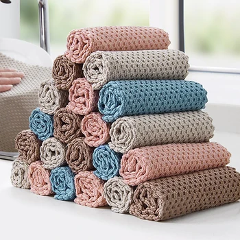 Kitchen Cleaning Cloth Non-Stick Oil Super Absorbent Dish Cloth Household Kitchen Bamboo Fiber Cleaning Dish Cloth 
Kitchen Cleaning Cloth Non-Stick Oil Super Absorbent Dish Cloth Household Kitchen Bamboo Fiber Cleaning Dish Cloth