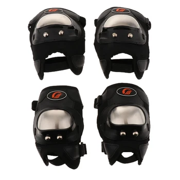 Knee Elbow Pads - 4pcs Black Adults Motorcycle ATV Motocross Elbow Knee Shin Guards Short Protector Motocross Racing
Knee Elbow Pads - 4pcs Black Adults Motorcycle ATV Motocross Elbow Knee Shin Guards Short Protector Motocross Racing