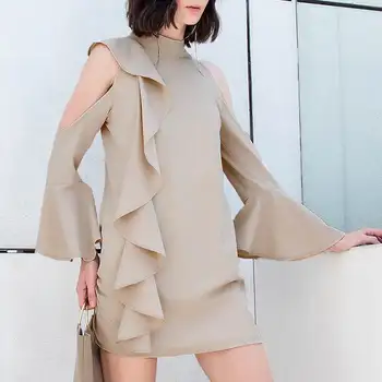 Sexy Off Shoulder Summer Dress Women Flare Sleeve Ruffles Mini Dresses Female Casual Loose Solid Elegant Party Vestido Plus Size
Sexy Off Shoulder Summer Dress Women Flare Sleeve Ruffles Mini Dresses Female Casual Loose Solid Elegant Party Vestido Plus Size