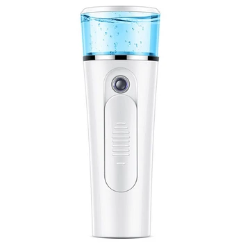 White Handy Nano Face Mist Spray Facial Steamer with 1200Mah Battery for Hydrating Cool Eyelash Extensions Cleaning
White Handy Nano Face Mist Spray Facial Steamer with 1200Mah Battery for Hydrating Cool Eyelash Extensions Cleaning