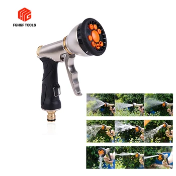 FGHGF Electroplating Multifunctional High Pressure Water Gun 9 Function Front Trigger Car Garden Wash Tools
FGHGF Electroplating Multifunctional High Pressure Water Gun 9 Function Front Trigger Car Garden Wash Tools