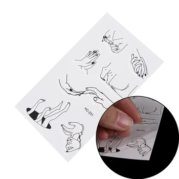 1 Sheet of Temporary Tattoo Sticker Fake Flash Tattoo Sticker Fingers Toes Body Art Sexy Waterproof Temporary Tattoo 10.5x6cm
1 Sheet of Temporary Tattoo Sticker Fake Flash Tattoo Sticker Fingers Toes Body Art Sexy Waterproof Temporary Tattoo 10.5x6cm