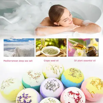 1pc 100g Bubble Ball Bath Salt Essential Oil Handmade Spa Oil Bath Salt Bath Stress Relief Pump Body Health Skin SPA Natural Bub
1pc 100g Bubble Ball Bath Salt Essential Oil Handmade Spa Oil Bath Salt Bath Stress Relief Pump Body Health Skin SPA Natural Bub