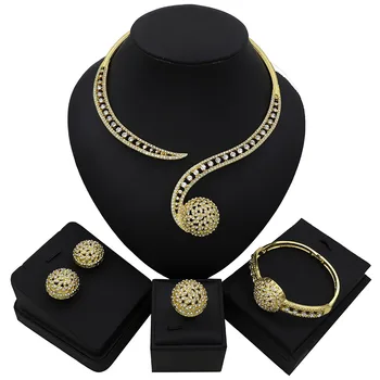 TSROUND Gold Color Jewelry Set Round Ball Pendant Pattern Dubai Costume Jewelry African Simple Elegant Necklace Earring Set 
TSROUND Gold Color Jewelry Set Round Ball Pendant Pattern Dubai Costume Jewelry African Simple Elegant Necklace Earring Set