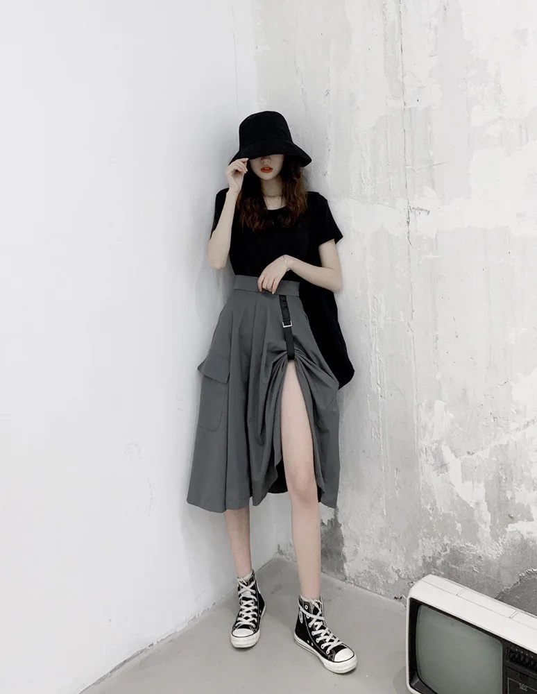 2019 Summer INS Net Red Hem A- line Full Skirt Irregular Slit High-waisted Medium-length Workwear Skirt Women's
2019 Summer INS Net Red Hem A- line Full Skirt Irregular Slit High-waisted Medium-length Workwear Skirt Women's