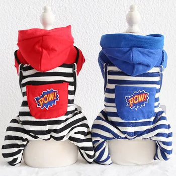 Striped Design Newest Red Blue Colors Four-legged Clothes for Pets Warm and Thickening Dogs Clothes Jumpsuits for Pet Dog
Striped Design Newest Red Blue Colors Four-legged Clothes for Pets Warm and Thickening Dogs Clothes Jumpsuits for Pet Dog