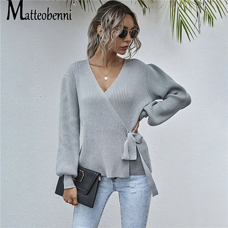 Fashion Casual V-Neck Waist Hugging Lace-Up Sweater 2020 Autumn And Winter New Women's Cross Wrap-Around Knitting Sweater Women
Fashion Casual V-Neck Waist Hugging Lace-Up Sweater 2020 Autumn And Winter New Women's Cross Wrap-Around Knitting Sweater Women
