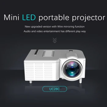 

UNIC Uric UC28CB projector supports USB, TF, AV interface supports wired mobile phone on the same screen (no HDMI interface)