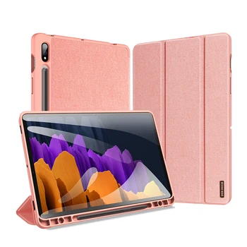 Trifold Tablet Cases for Samsung Tab S7 T870 T875 T876B With Pen Holder Case for Tab S7 Plus T970 T976B
Trifold Tablet Cases for Samsung Tab S7 T870 T875 T876B With Pen Holder Case for Tab S7 Plus T970 T976B