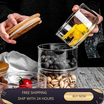 Glass Food Storage Jar Sealed Moisture-Proof Multi-Grain Container Stacked Multi-Layer Kitchen Refrigerator Fruit Salad Bowl
Glass Food Storage Jar Sealed Moisture-Proof Multi-Grain Container Stacked Multi-Layer Kitchen Refrigerator Fruit Salad Bowl