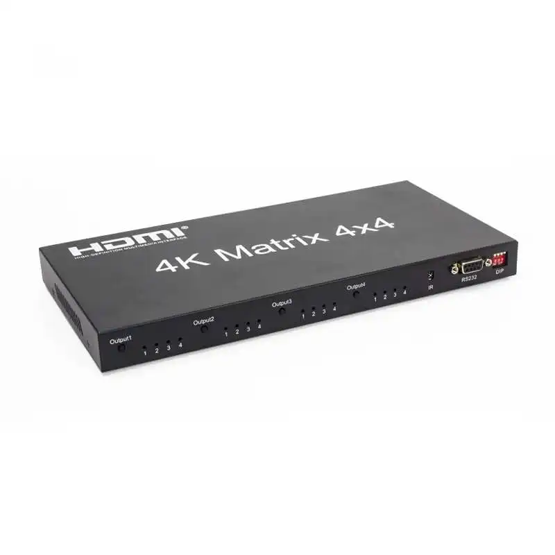 

4x4 matrix hdmi 4K 60Hz HDMI Matrix 4X4 HDMI Switch 4X4 splitter switcher HDMI 2.0 4K/60Hz HDCP 2.2 HDR HDMI 4 in 4 out for UHD