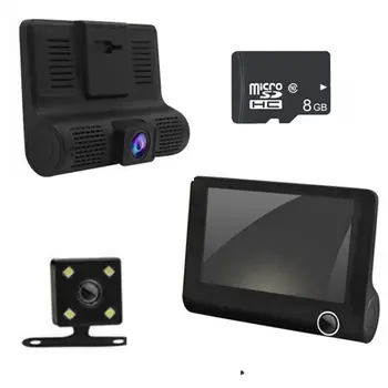 NEW Car DVR 3 Cameras Lens 4.0 Inch Dash Camera Dual Lens With Rearview Camera Video Recorder Auto Registrator Dash Cam
NEW Car DVR 3 Cameras Lens 4.0 Inch Dash Camera Dual Lens With Rearview Camera Video Recorder Auto Registrator Dash Cam