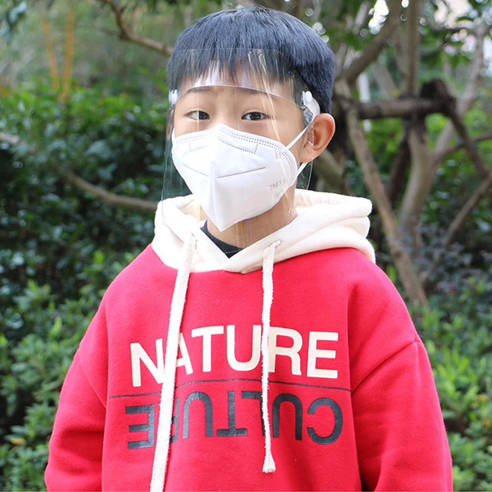 Protective Full Face Shield Covering Mask Anti Droplet Saliva Transparent Pantalla Facial Protection Dust-proof Anti-fog Visor Protective Full Face Shield Covering Mask Anti Droplet Saliva Transparent Pantalla Facial Protection Dust-proof Anti-fog Visor