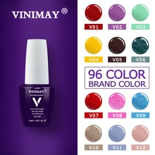 Vinimay 젤 네일 폴리시 new 96 컬러 겔 폴리쉬 젤 varnis gellak varnish primer set uv 젤 폴리쉬 네일 아트 15 ml(China)