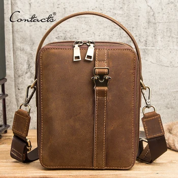 CONTACT'S Quality Male Casual Messenger Bag Crazy Horse Leather Crossbody Bag for 9.7" iPad Men Shoulder Bags Tote Handbag Bolso
CONTACT'S Quality Male Casual Messenger Bag Crazy Horse Leather Crossbody Bag for 9.7" iPad Men Shoulder Bags Tote Handbag Bolso