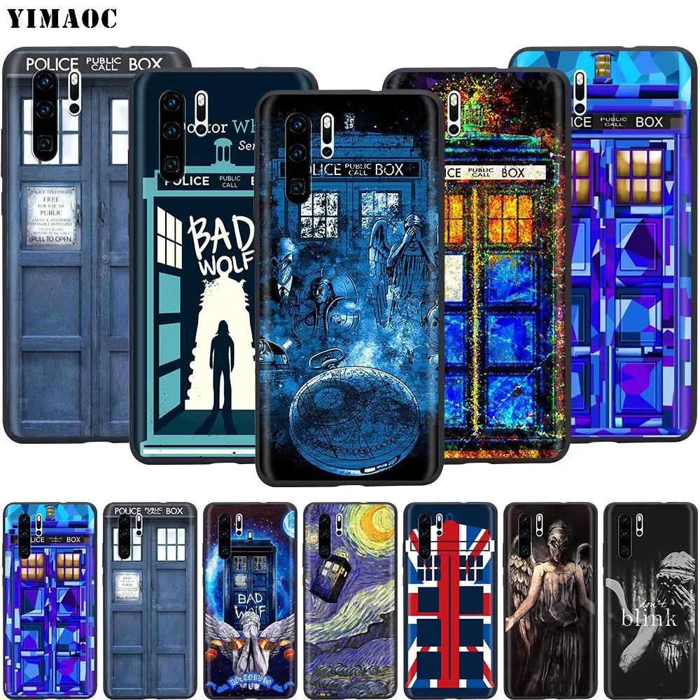 Мягкий чехол YIMAOC Tardis Box Doctor Who для Huawei Nova 4E 5 5T Smart P9 Lite Y6 Y7 2019 Honor 8A 20S Pro Prime | Мобильные